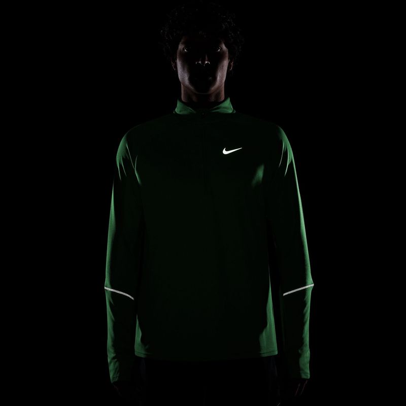 Bluză de alergare pentru bărbați Nike Miler Dri-Fit UV 1/2 Zip illusion green 4