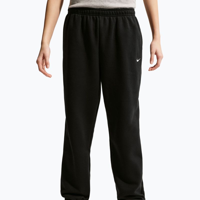 Pantaloni pentru copii Nike Sportswear Studio Fleece black/white 4