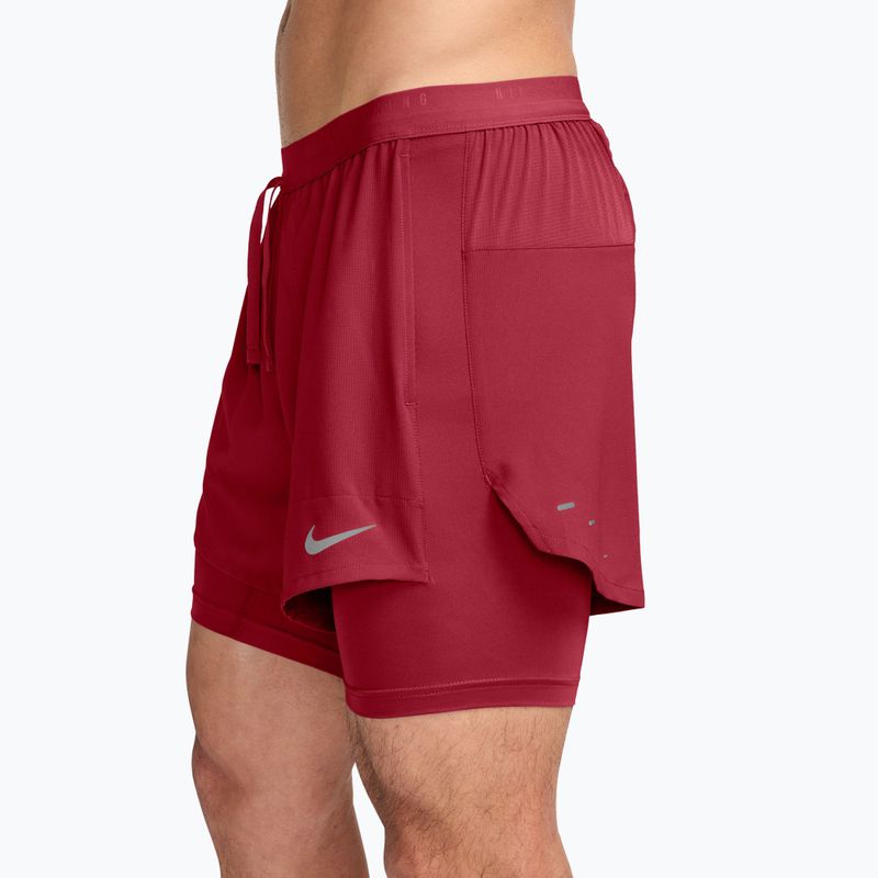 Pantaloni scurți de alergare pentru bărbați Nike Stride tough red 3
