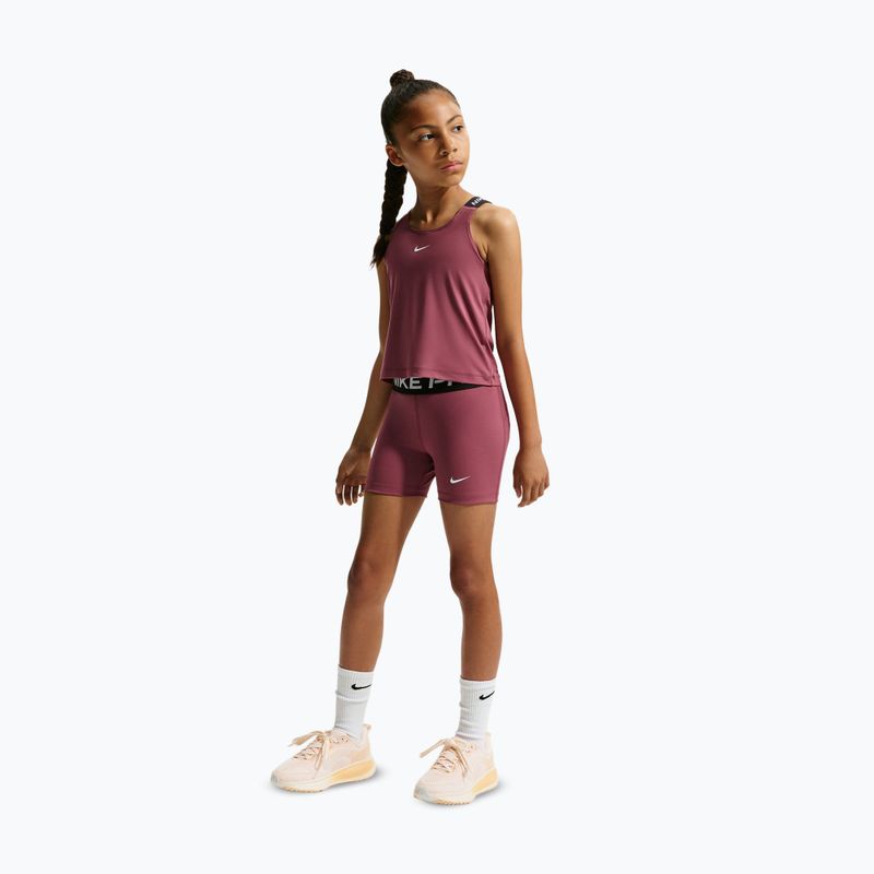 Pantaloni scurți pentru copii Nike Pro pink smoke/white 2