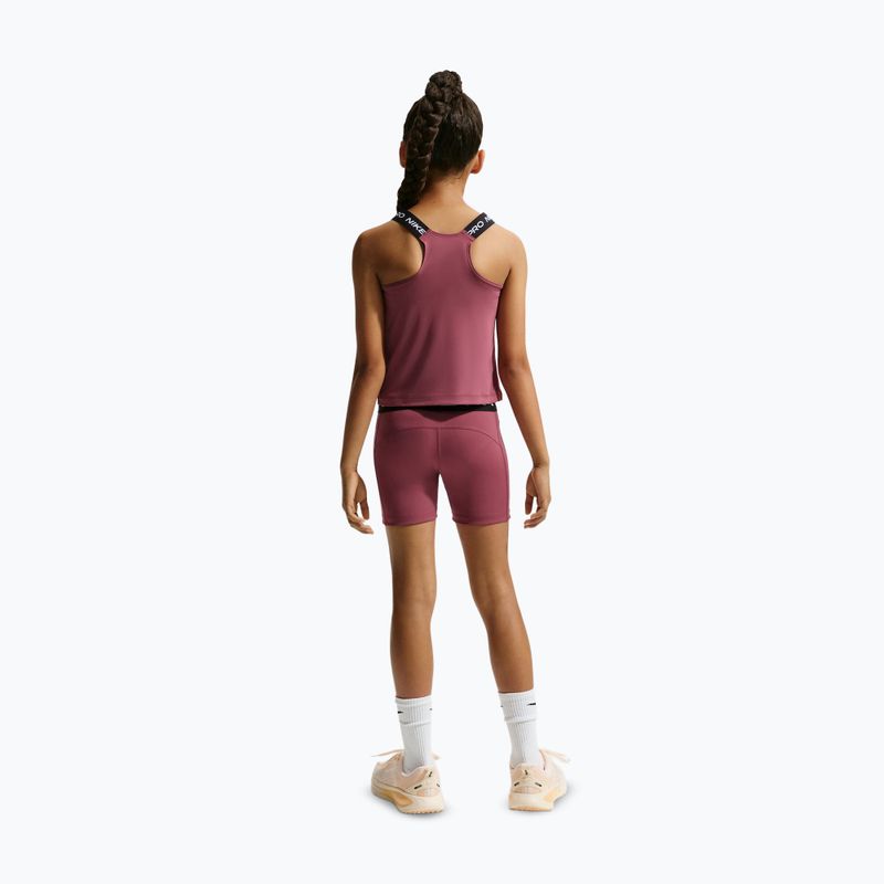 Pantaloni scurți pentru copii Nike Pro pink smoke/white 3