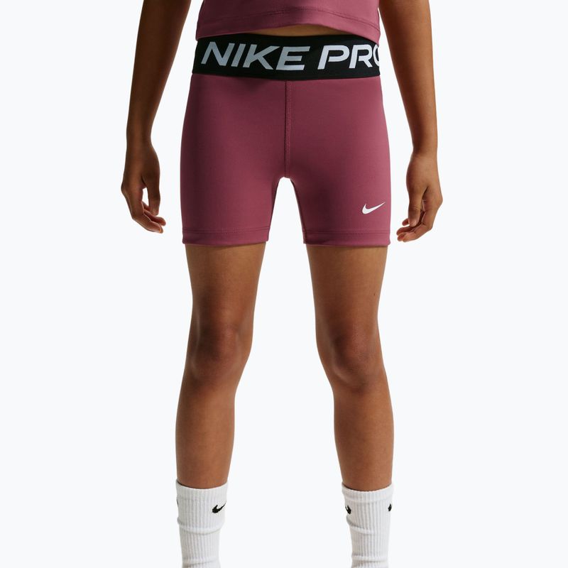Pantaloni scurți pentru copii Nike Pro pink smoke/white 5
