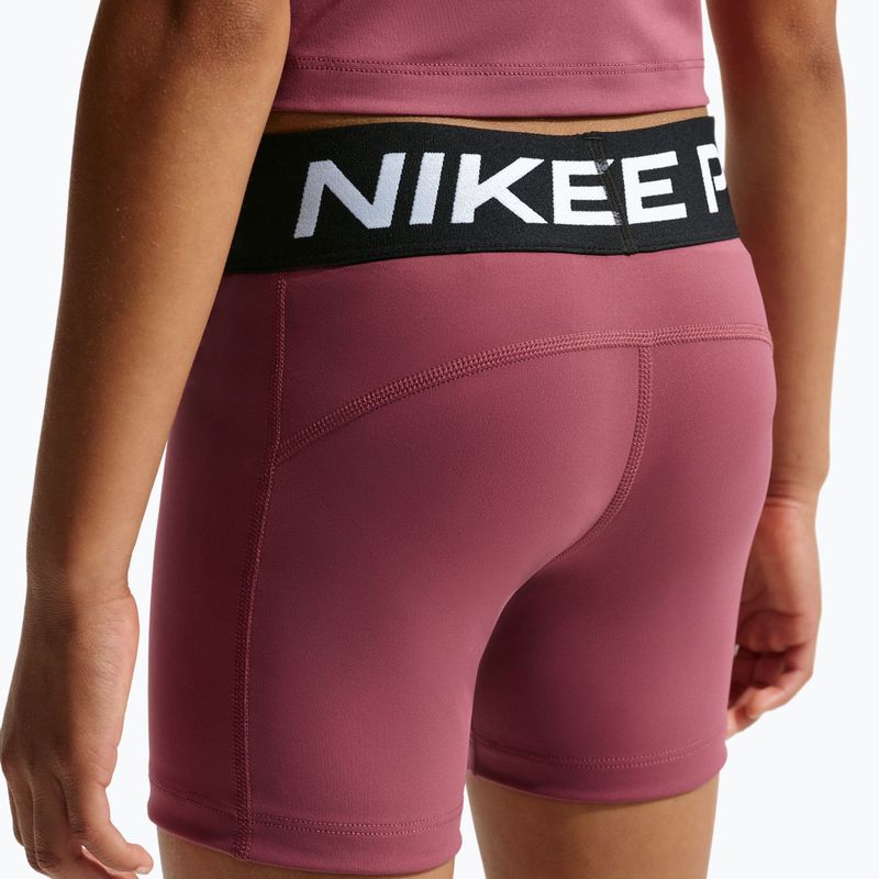 Pantaloni scurți pentru copii Nike Pro pink smoke/white 6