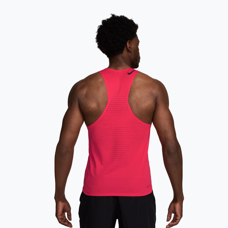 Tricou de alergare pentru bărbați Nike AeroSwift fusion red/black 2