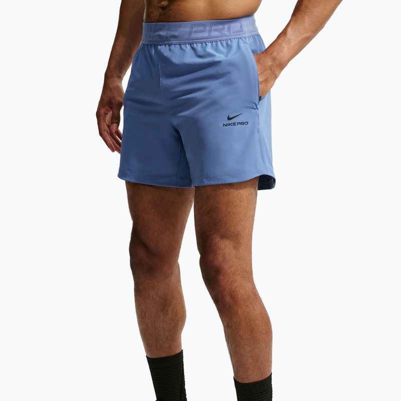 Pantaloni scurți de antrenament pentru bărbați Nike Pro Training indigo storm/black 3