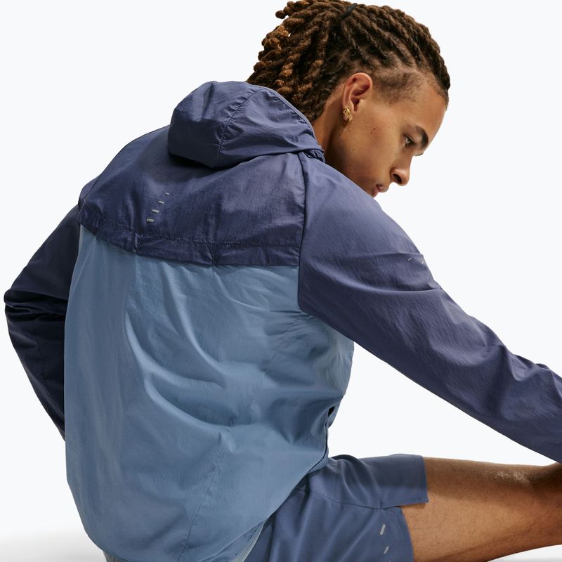 Geacă de alergare pentru bărbați Nike Stride diffused blue/work blue 5