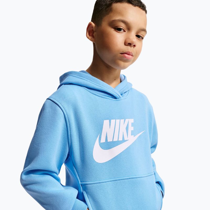 Bluză pentru copii Nike Sportswear Club Fleece football blue/white 2