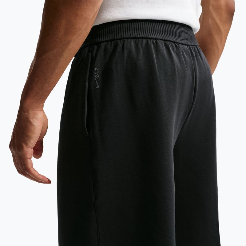 Pantaloni scurți de antrenament pentru bărbați Nike 24.7 ImpossiblySoft black/black/dark smoke grey 4