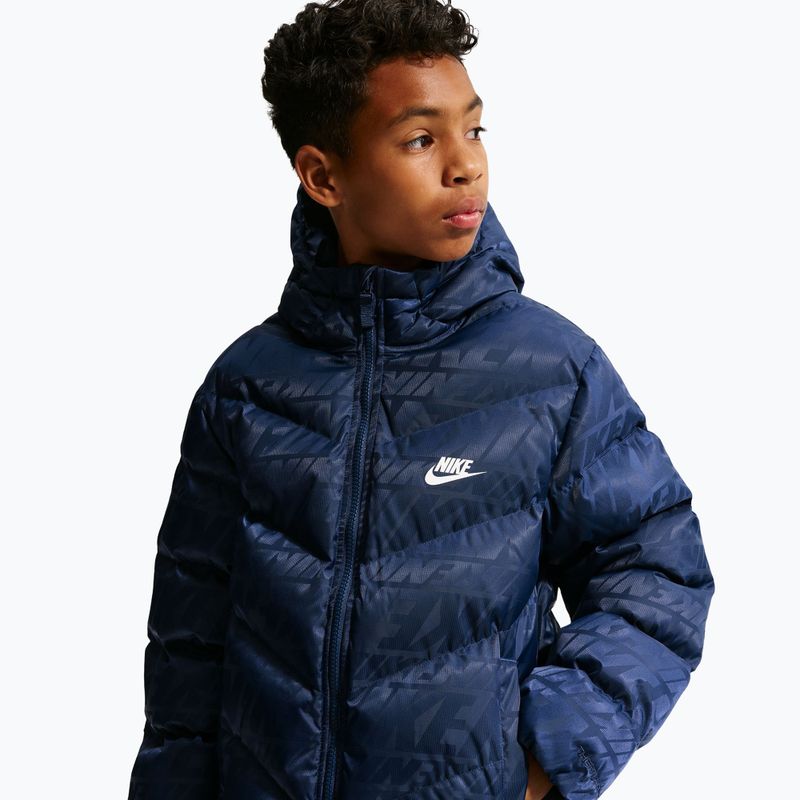 Geacă izolată pentru copii Nike Sportswear "All Day Play" midnight navy/white 8