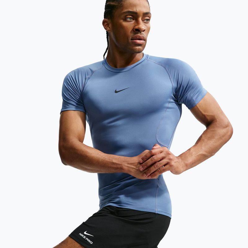 Tricou de antrenament bărbați Nike Pro indigo storm/black 3