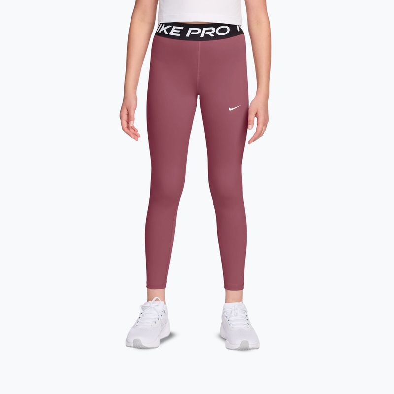 Colanți pentru copii Nike Pro pink smoke/white