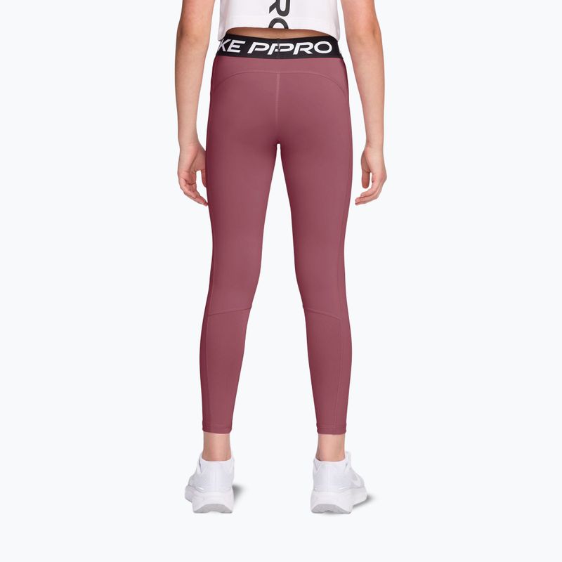 Colanți pentru copii Nike Pro pink smoke/white 2
