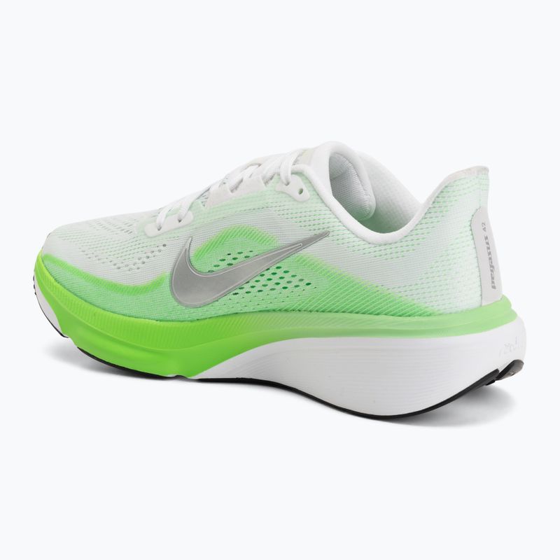 Încălțăminte de alergare pentru femei Nike Pegasus 42 white/green strike/metallic silver 3