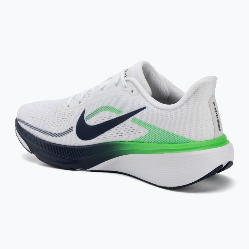 Încălțăminte de alergare pentru bărbați Nike Pegasus 42 white/green spark/midnight navy 3