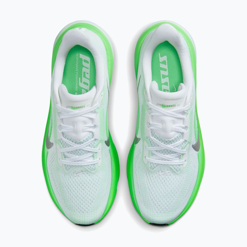 Încălțăminte de alergare pentru femei Nike Pegasus 42 white/green strike/metallic silver 5