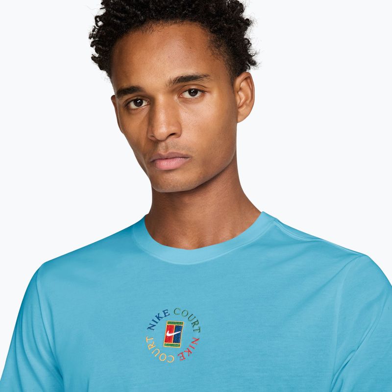 Tricou polo Nike Court Dri-Fit Blue Gaze 3