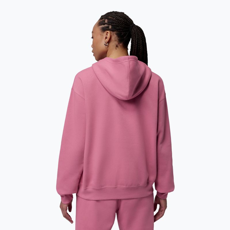 Bluză pentru femei Jordan Fleece Hoodie desert berry/white 3
