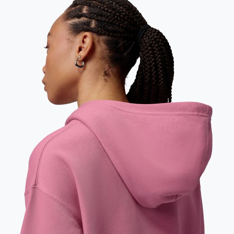 Bluza damska Nike Jordan Fleece Hoodie desert berry/white 5