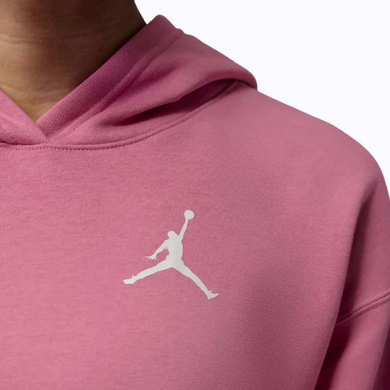 Bluza damska Nike Jordan Fleece Hoodie desert berry/white 6