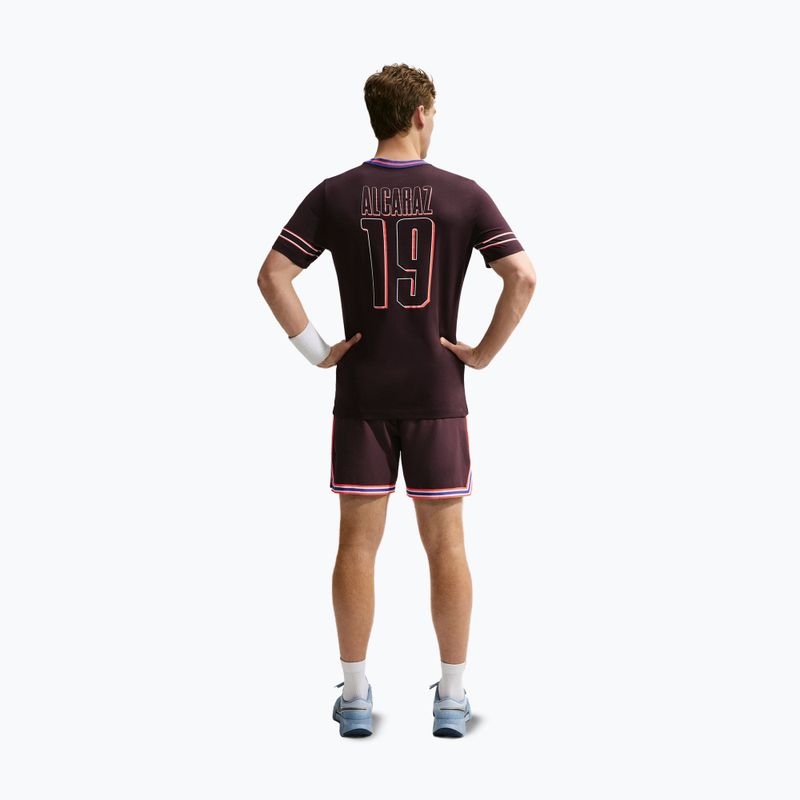 Tricou pentru bărbați Nike Court Dri-FIT Cotton burgundy ash 3