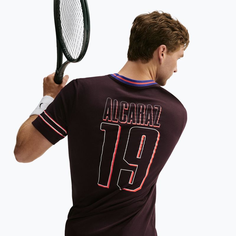 Tricou pentru bărbați Nike Court Dri-FIT Cotton burgundy ash 6