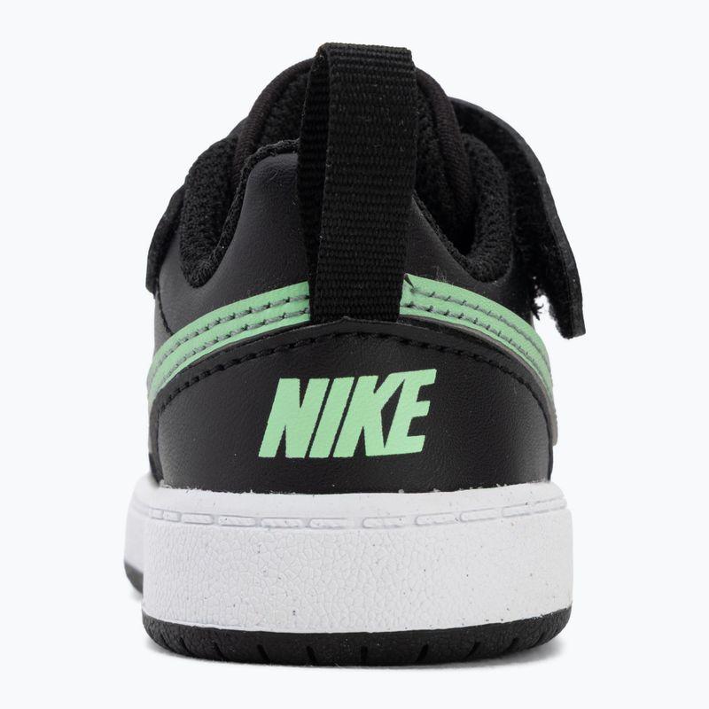 Încălțăminte pentru copii Nike Court Borough Low black/smoke grey/white/illusion green 6