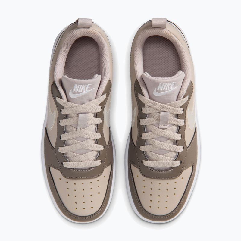 Încălțăminte pentru copii Nike Court Borough Low moon particle/cave stone/white/white 5