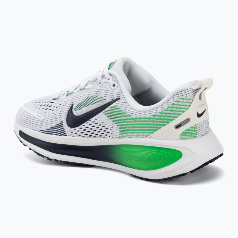 Pantofi de alergare Nike Vomero 18 alb/verdele scânteietor/bleumarin închis 3