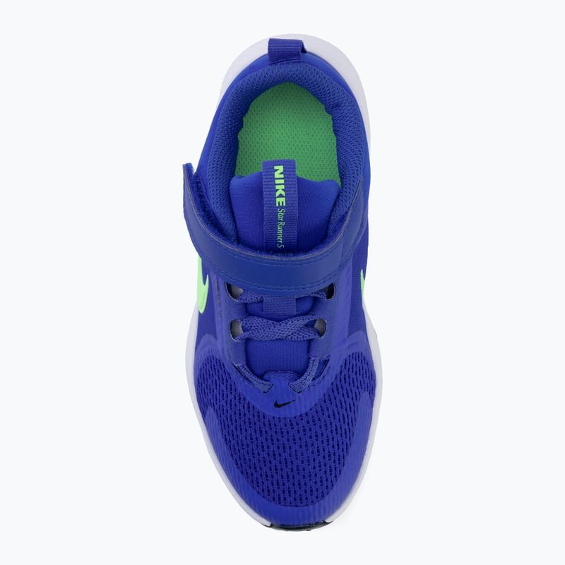 Încălțăminte pentru copii Nike Star Runner 5 racer blue/midnight navy/illusion green 5