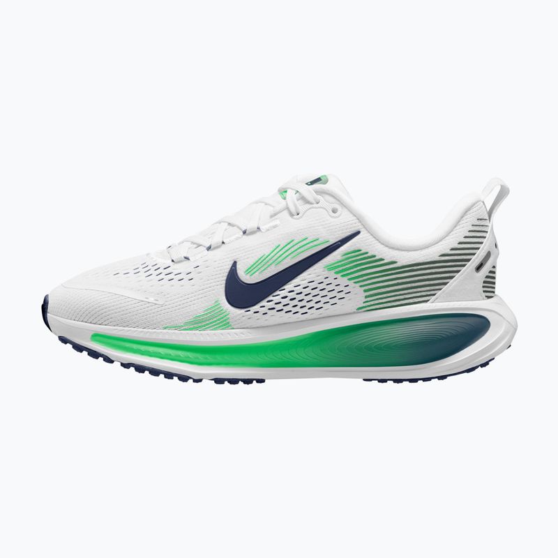 Pantofi de alergare Nike Vomero 18 alb/verdele scânteietor/bleumarin închis 2