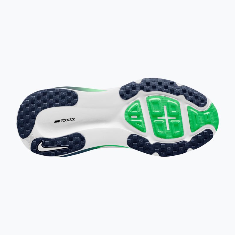 Pantofi de alergare Nike Vomero 18 alb/verdele scânteietor/bleumarin închis 3