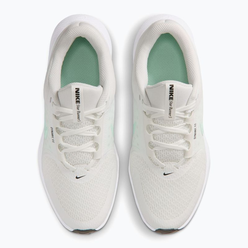 Pantofi de alergare Nike Star Runner 5 summit white/black/arctic green 11