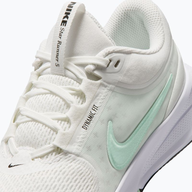 Pantofi de alergare Nike Star Runner 5 summit white/black/arctic green 12
