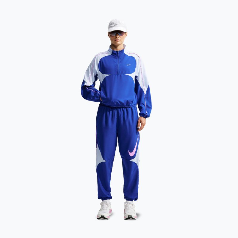 Geacă de alergare pentru femei Nike Tempo Dri-FIT 1/2-Zip old royal/football grey/pink rise 2