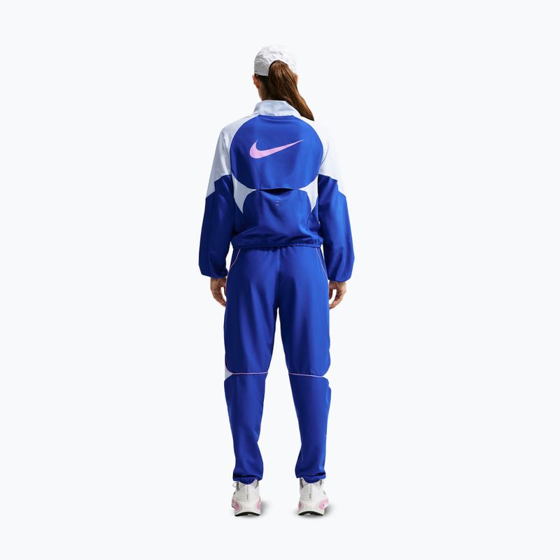 Geacă de alergare pentru femei Nike Tempo Dri-FIT 1/2-Zip old royal/football grey/pink rise 3