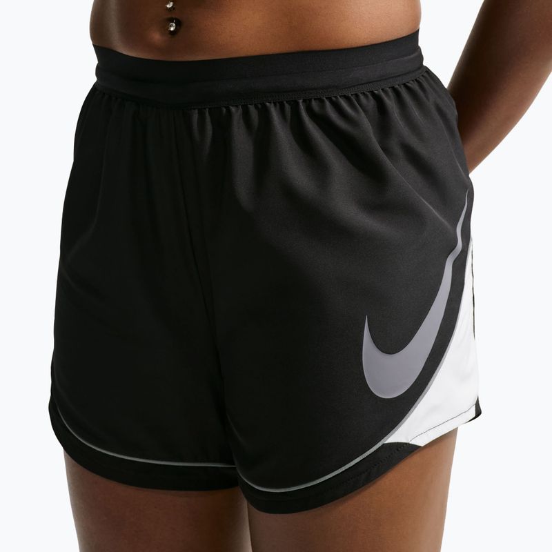 Pantaloni scurți de alergare pentru femei Nike Tempo Dri-Fit Unlined black/white/cool grey 4