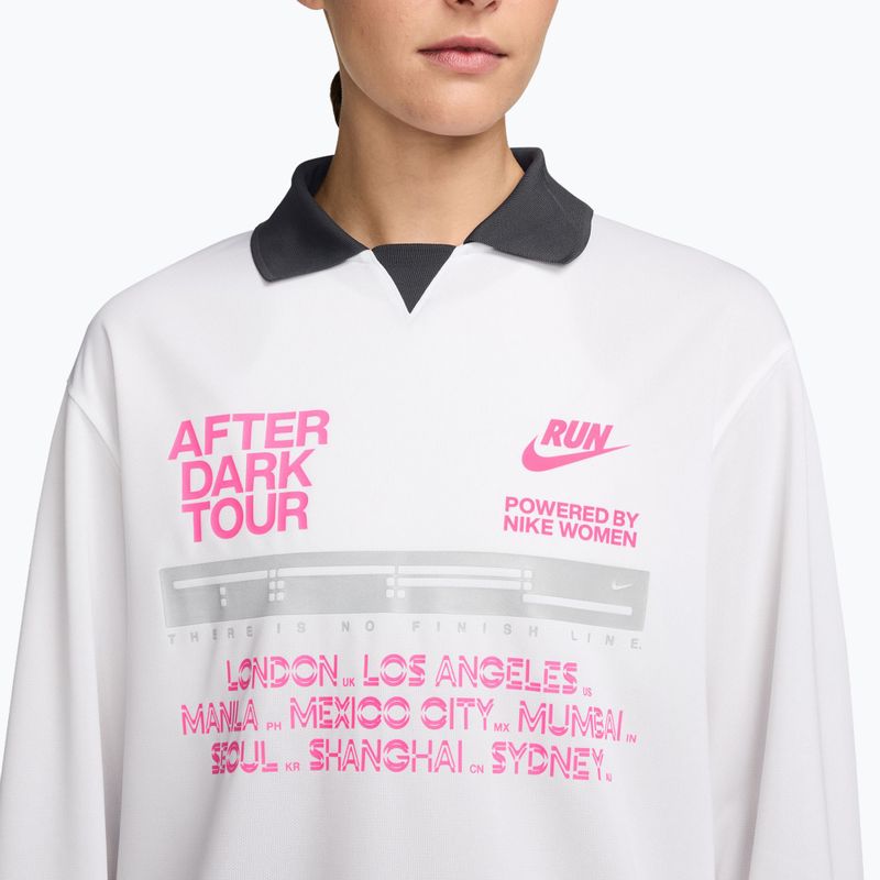 Longsleeve de alergare pentru femei Nike After Dark Tour white/anthracite 3