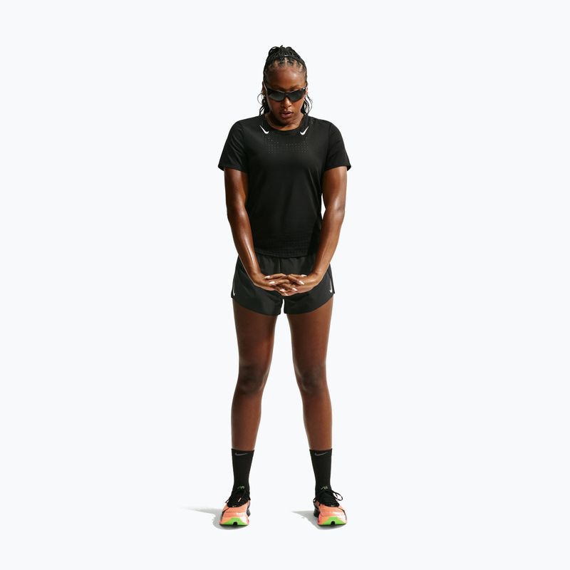 Tricou de alergare pentru femei Nike AeroSwift black/white 2
