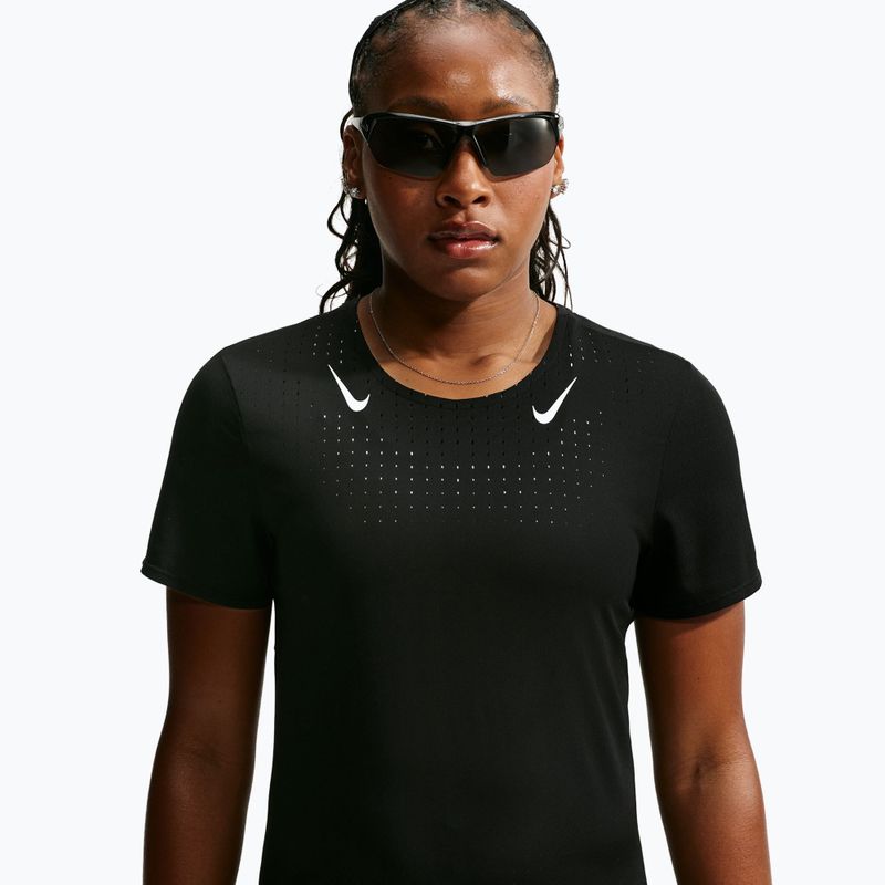 Tricou de alergare pentru femei Nike AeroSwift black/white 4