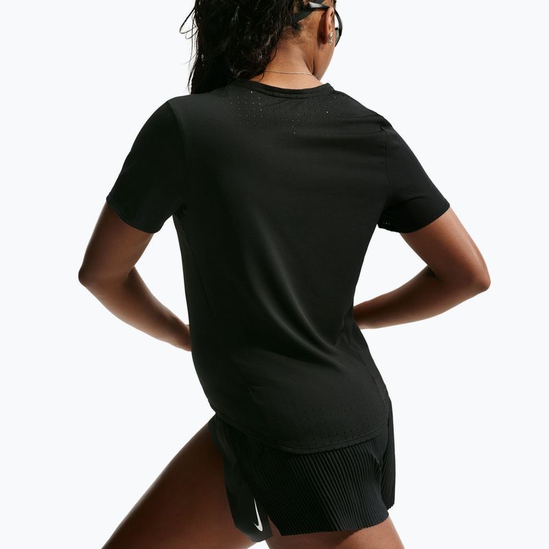 Tricou de alergare pentru femei Nike AeroSwift black/white 5
