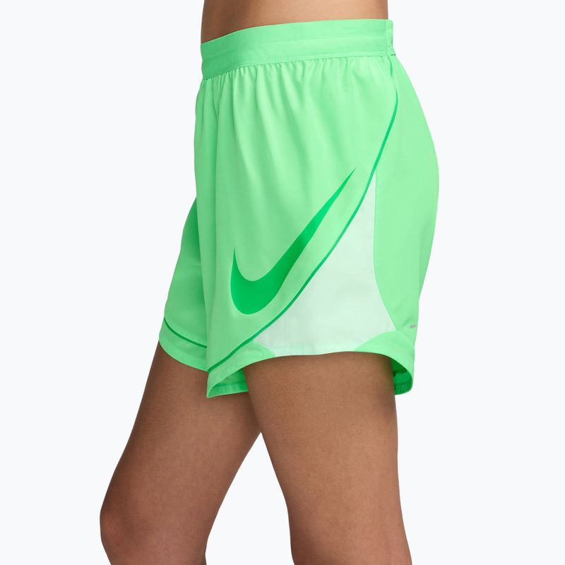 Pantaloni scurți de alergare pentru femei Nike Tempo Dri-Fit Unlined illusion green/barely green/green spark 3