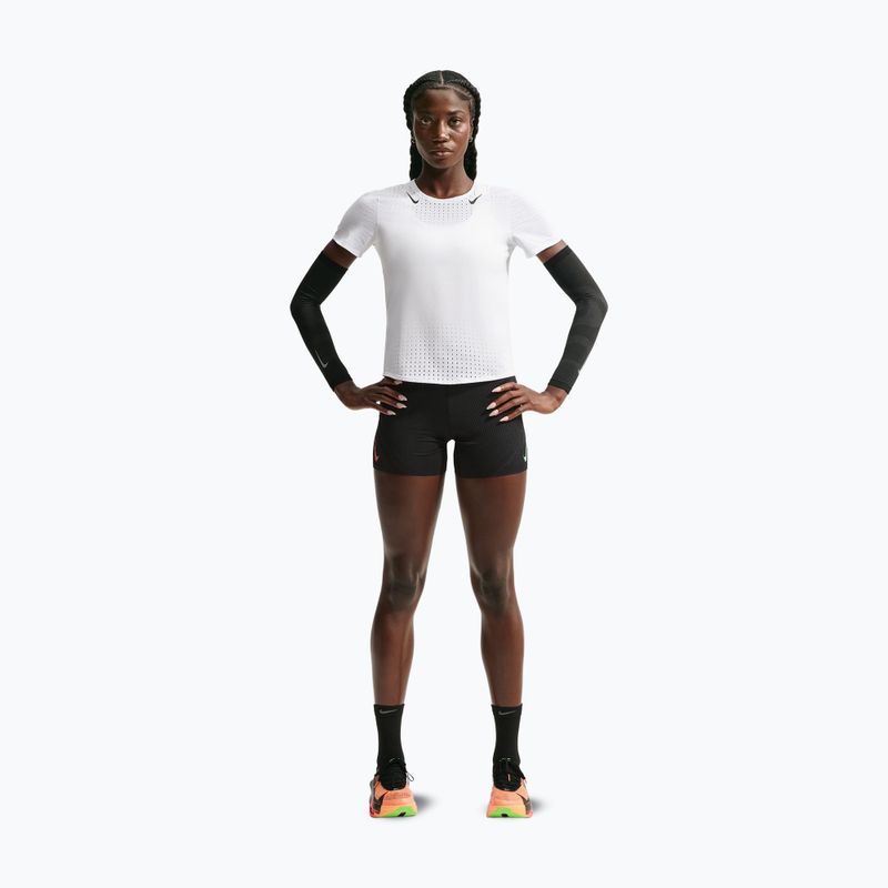 Tricou de alergare pentru femei Nike AeroSwift white/black 2
