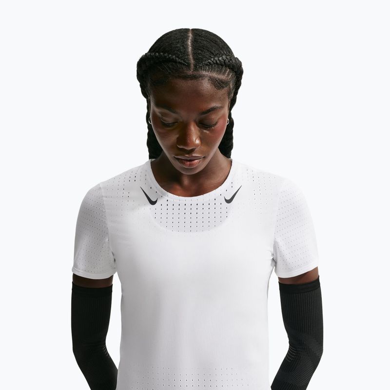Tricou de alergare pentru femei Nike AeroSwift white/black 5