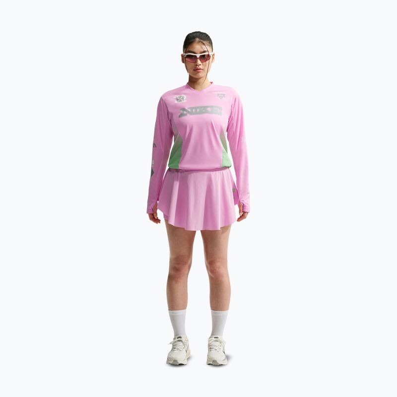 Longsleeve de alergare pentru femei Nike Swift Jersey Top pink rise/illusion green 2