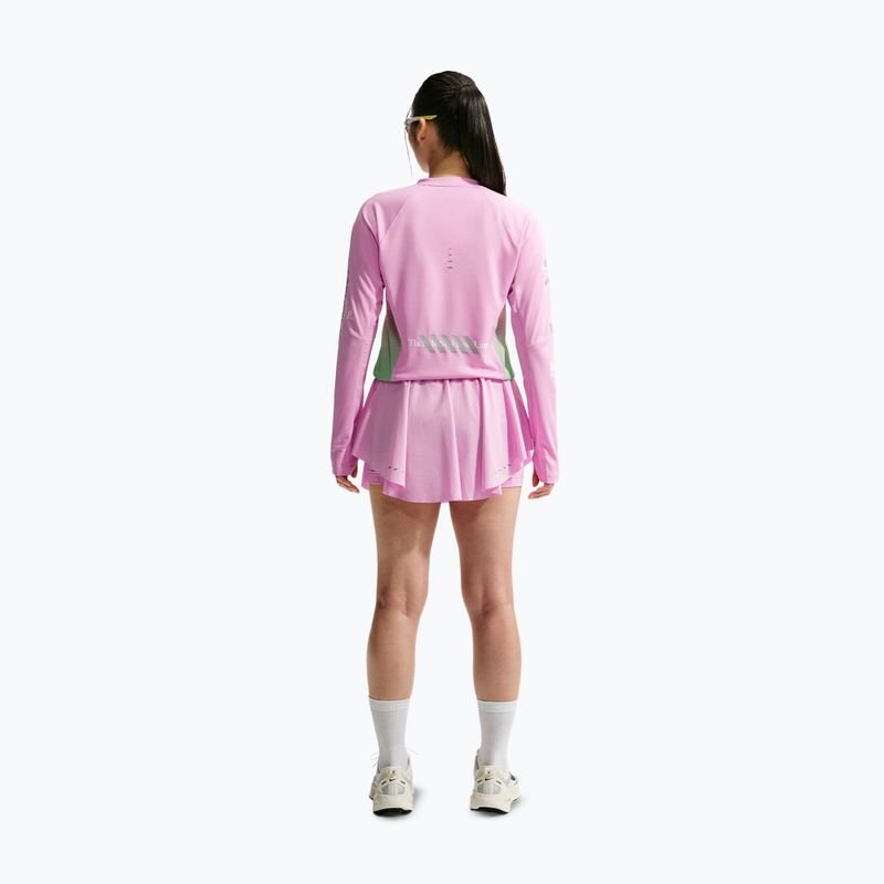 Longsleeve de alergare pentru femei Nike Swift Jersey Top pink rise/illusion green 3