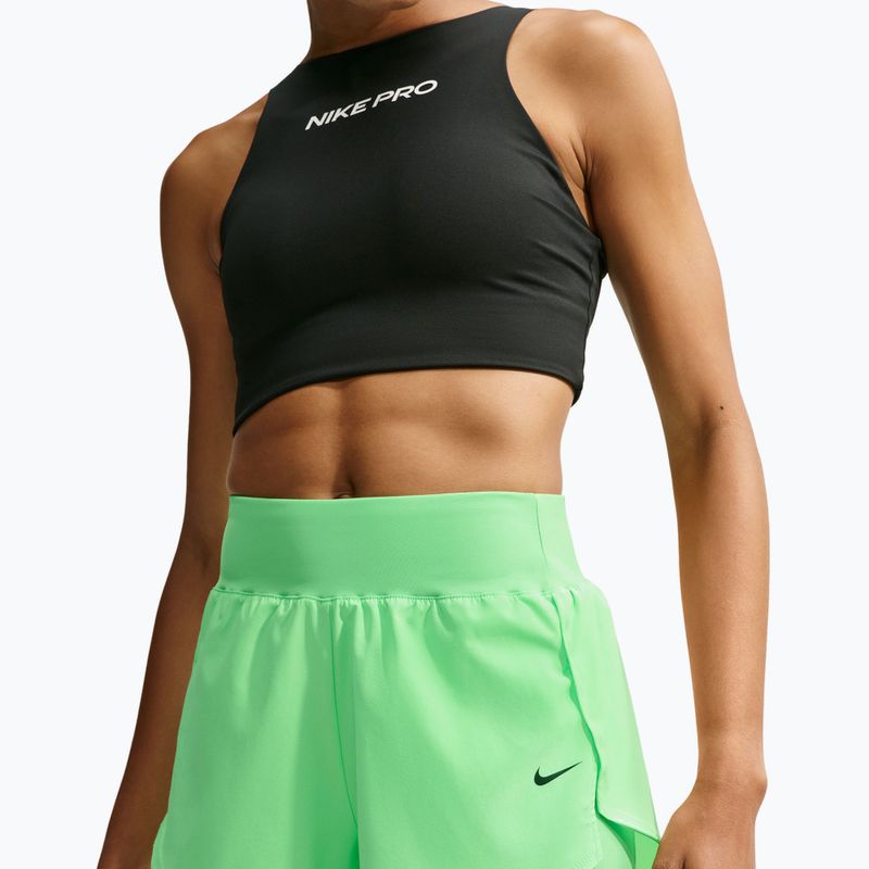 Pantaloni scurți de antrenament pentru femei Nike Pro Sculpt illusion green/black 4