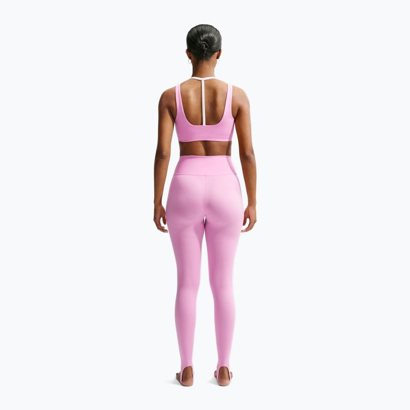 Colanți de antrenament pentru femei Nike One pink rise/white 3