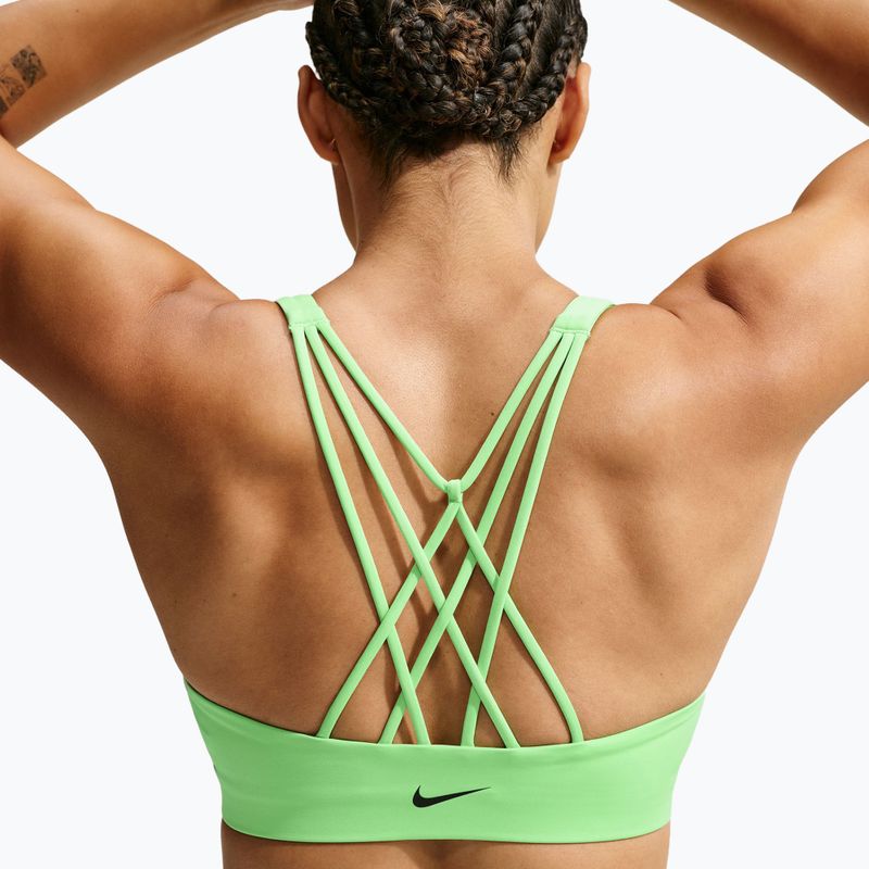 Sutien de antrenament Nike Indy Strappy illusion green/black 3