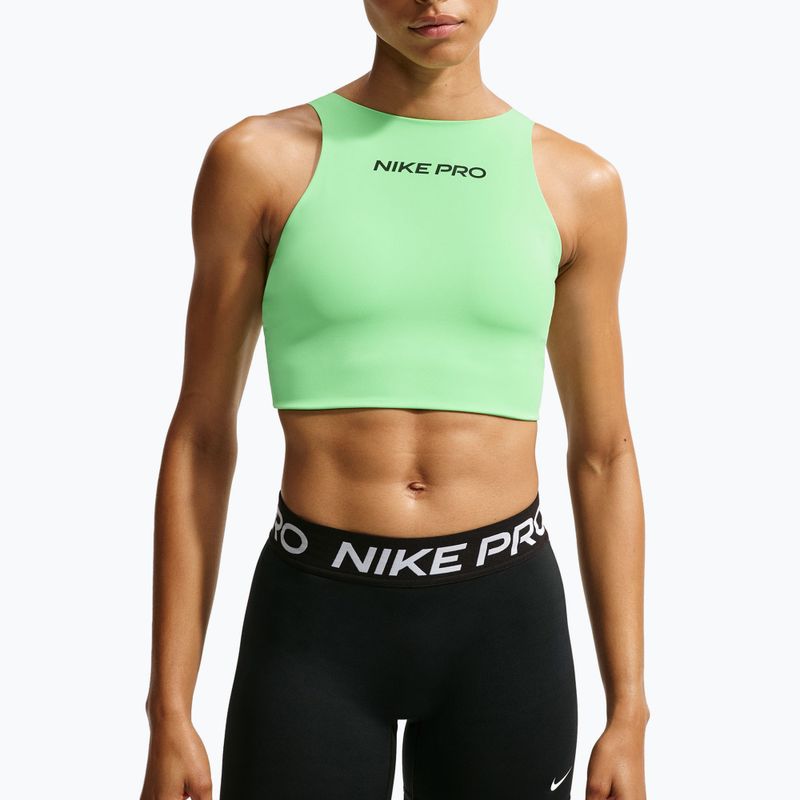 Sutien de antrenament Nike Pro Sculpt illusion green/black