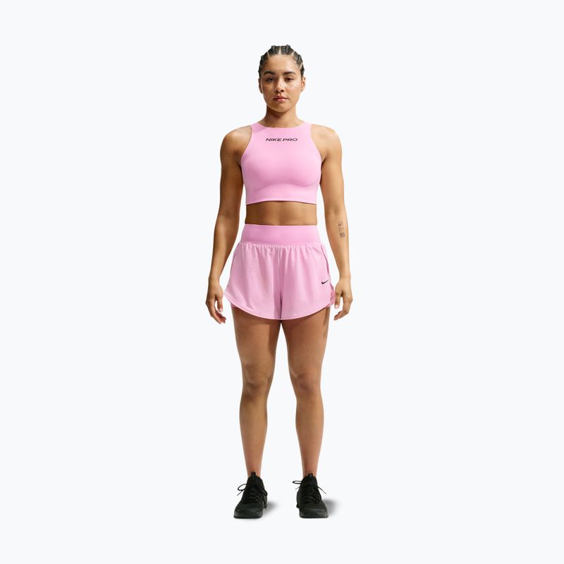 Sutien de antrenament Nike Pro Sculpt pink rise/black 2